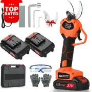 Cordless Electric Pruning Shears Heavy Duty 2.0Ah Battery Garden Scissors 40mm