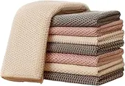 Microfibre Kitchen Cleaning Cloths，Reusable, Washable, Non-Scratch Cleaning Towels for Housekeeping, Bathroom, Dusting, Quick Dry, High Absorbent Microfiber Rags 6 Pack