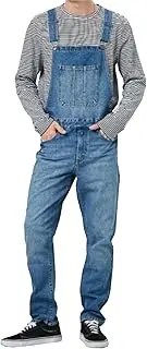 [Generic] Regular Fit Overall Flex Workwears Men Slim Denim Bib Overalls Big and Tall Pocket Jumpsuits