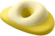 Ｂｅｓｇａ Face Down Pillow Napping Pillow Lunch Break Pillows Memory Foam Headrest Neck Support Cushion Massage Pillows for Office Rest, Yellow