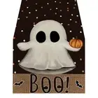 Seasonal Table Runner Pumpkin Ghost Party Supplies Spooky Halloween with Spider