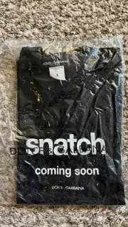 **RARE NEW VINTAGE** AUTHENTIC DOLCE GABBANA SNATCH PROMO SUPREME TEE T-SHIRT S