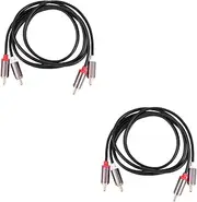 DOITOOL 2pcs 2 2 Male Stereo Cable to Male Extension Adapter Cable for Home Theater HDTV Gaming