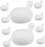 Totority 10pcs Squeeze Toy Bubble Inserts Soft Elastic Replacement Parts for Squeeze Toys for Doll Making Decompression Games (4.7x3.8x4.7cm)