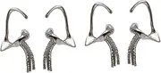[BESTYASH] 4pcs Creative Tassel Ear Clip Stylish Ear Cuffs Girl Cosplay Ear Accessory