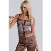 Zelda Lace Up Corset Top