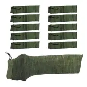 10pcs Green Color Silicone Treated Handgun Sock Pistol Gun Holder Sleeve Sock