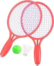 KICHOUSE 1Set Tennis Racket with Tennis Balls Outdoor for Rackets for Parent Sports Activities Enhances Coordination and Interaction