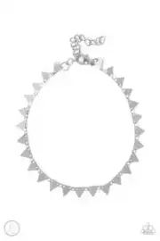 Paparazzi "Sand Shark" Silver Triangle Anklet