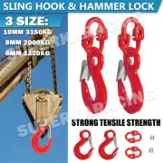 1120-3150kg Hammerlock + Eye Sling Hook Chain Caravan Trailer connector Extender