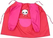 ERINGOGO Waterproof Apron Bibs Smock Apron Waterproof Bib Eating Apron Cartoon Aprons Waterproof Bib Bib Dining Bib Feeding Apron Pink Polyester Random Color