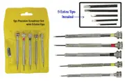 Screwdriver Set 5 pc Jewelers Watch Jewelry Eyeglass Repair Tools Precision 7505