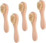 FOMIYES Facial Cleansing Brush Set 5pcs Wooden Face Wash Brush for Deep Cleansing Tool