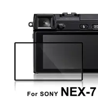 在飛比找PChome24h購物優惠-LARMOR金鋼防爆玻璃靜電吸附保護貼-SONY NEX-7