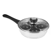4 Egg Poacher 20cm With Non Stick Cups Avanti Benedict Poached Fried Cafe