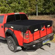 Truck Bed Tarp Cover With Bungee Cords For Standard Bed, Waterproof Heavy Duty 600d Oxford Fabric Pickup Truck Bed Cover, Protec 177x185cm