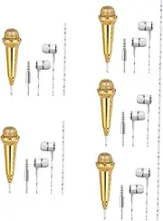 JOINPAYA 5pcs Mini Microphone Wired Microphone Voice Recording Smartphone Microphone Professional Microphone Tablet Mini Mic Recording Microphone for Phone Small Mic for Phone Vocal Plastic