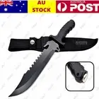 Fixed Blade with Carry Case Grip Camping Fishing Hiking Pig Hunting bowie razor