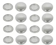 15mm Concave Flatback Buttons - Fabric Flat Backs