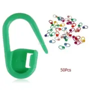 50Pcs Mini Knitting Crochet Locking Stitch Markers Nappy Pin
