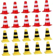COMNESTBI 60pcs Road Sign Barricade Models for Educational Traffic Simulation Promote Safe Driving Habits Weatherproof Playthings for Cognitive Learning