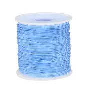 Elastic Cord Stretchy String 0.8mm 109 Yards Light Blue for Crafts