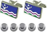 [Select Gifts] Shirt Dress Studs Exmoor County England Flag Cufflinks