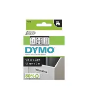 DYMO D1 Labels 1/2 Inch Black on White Tape for LabelManager and LabelWriter