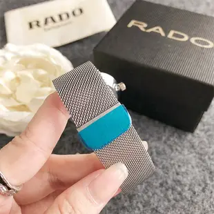 Rado 男女時尚商務合金錶殼鋼錶帶手錶石英禮物