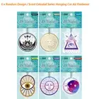 6 x Car Air Freshener Celestial Series Black Ice Vanilla Lemon Hanging Car Home