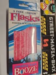 FLASKS Smuggle Your Booze 5 Fake Tampon Tubes SNEAK Alcohol In2 Concert Festival