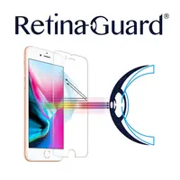 在飛比找樂天市場購物網優惠-RetinaGuard 視網盾│iPhone 8 防藍光鋼化