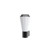 GEB Wall Light Surface Mounted 20W Tapered Dark Grey 3000K IP54 Opal Diffuser 580LM
