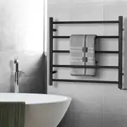 5 Bars Devanti Electric Heated Towel Rail Rack Wall Mounted Clothes Dry Warmer