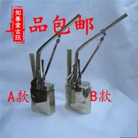 在飛比找樂天市場購物網優惠-仿古純銅煙袋 高檔收藏復古手工白銅水煙袋純銅水煙壺水煙斗