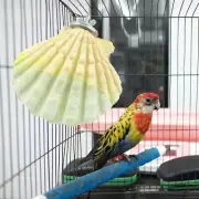 Shell Shape Chew Toy Bird Cage Toys Parrot Platform Chewing Cleaning Molar