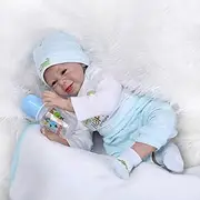 22 inch56cm Reborn Dolls, Handmade Soft Silicone Vinyl Reborn Baby Girls, Have Lifelike Eyes