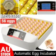 56 Eggs Digital Egg Incubator LED Fully Automatic Turning Chicken Duck Poultry