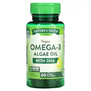 Nature's Truth, Vegan Omega-3 Algae Oil with DHA, 200 mg, 60 Vegan Softgels
