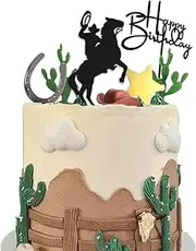 Cowboy Cake tmTopper Cowboy Hat Cake Toppers Western Cowboy Birthday for Western Theme Party Favors Supplies