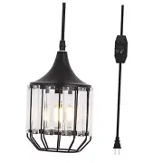 Hanging Lamps Swag Lights Plug in Pendant Light 16 FT Cord and Chain/Hanging