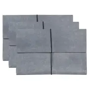 3PK Marbig Heavy Duty Manilla Foolscap Wallet Document File Holder Organiser Gry