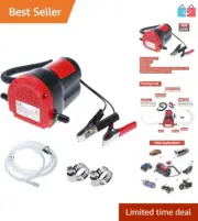 12V 60W Oil Change Pump Extractor Suction Transfer for Diesel Fluid Boat RV ATV