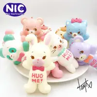 在飛比找ETMall東森購物網優惠-日本HUG ME! 抱我小熊小貓咪兔子熊貓豪豬SQUISHY