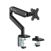 Humanmotion Single Screen Steel Monitor Arm 17-40" - Matte Black [T8-1G]