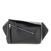 [LOEWE] LOEWE Grained leather small 'Puzzle' belt bag Man One Size One Size Black