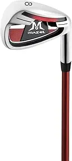 [MAZEL] 12 Pieces Men's Complete Golf Clubs Set or Individual Golf Clubs - Titanium Driver,#3,5 Fairway Wood,Hybrid,#4,5,6,7,8,9 Iron & Pitching Wedge,Golf Putter