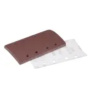 80-Grit 8-Holes Hook and Loop Sanding Sheet 7.3" x 3.6" Wet Dry Sandpaper 10pcs