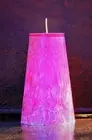 220 hour Pink BROWN SUGAR & RIPE FIGS Natural Scent Huge TAPERED DINNER CANDLE