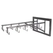 Easy-Up Pro Swivel Mounted 20 Hook Bridle Rack | Durable Design | Color Gray